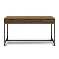 thumbnail image 3 of Simpli Home Banting 60 inch Wide Solid Wood Industrial Mid Century Desk in Medium Saddle Brown, 3 of 10