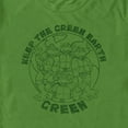 thumbnail image 2 of Men's Teenage Mutant Ninja Turtles Keep the Earth Green  Graphic Tee Kelly Green Medium, 2 of 5