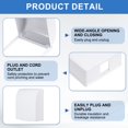thumbnail image 3 of Uxcell 4.41 x 3.9 x 1.65 Inch Outlet Cover Box, White, 3 of 7
