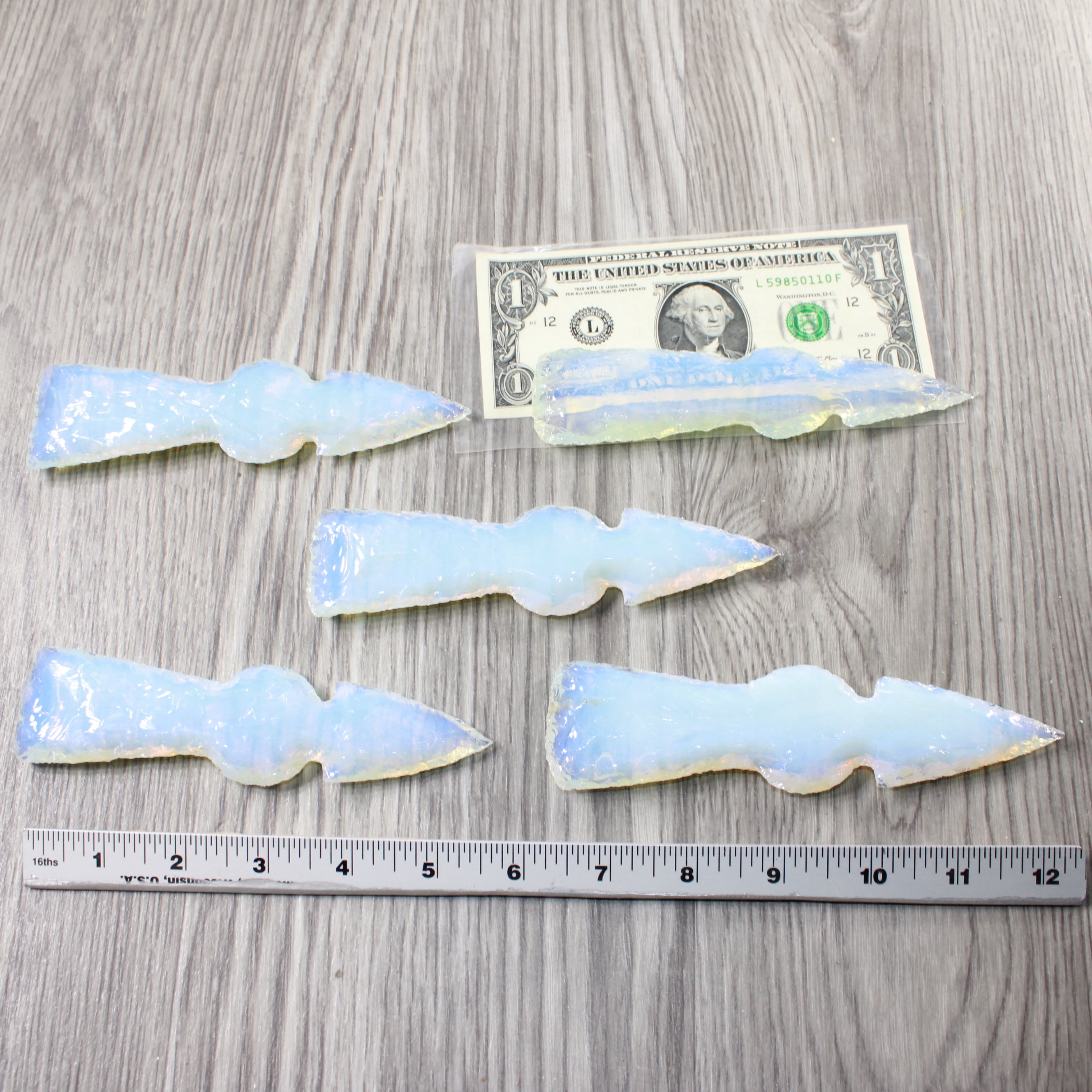 5 Opalite Ornamental Tomahawk Heads  #9953    Axe Hatchet Ax