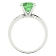 thumbnail image 4 of 2 ct Round Cut Simulated Green Diamond Solitaire Engagement Ring for Women in 18K White Gold, 4 of 5
