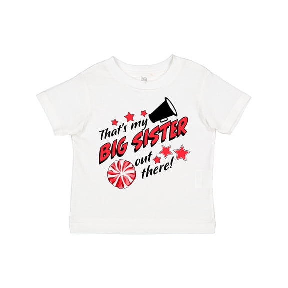 Inktastic Thats My Big Sister out There-cheerleading Boys or Girls Toddler T-Shirt