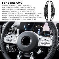 Car Steering Wheel Paddle Shifters ABS Material for 2016-2023 Mercedes-Benz AMG Car Interior Accessories, Forged Pattern