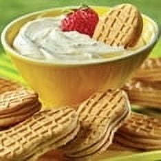 NUTTER BUTTER Peanut Butter Sandwich Cookies, Family Size, 16 oz-2pk,With Olive Green Bowl By ValueNest