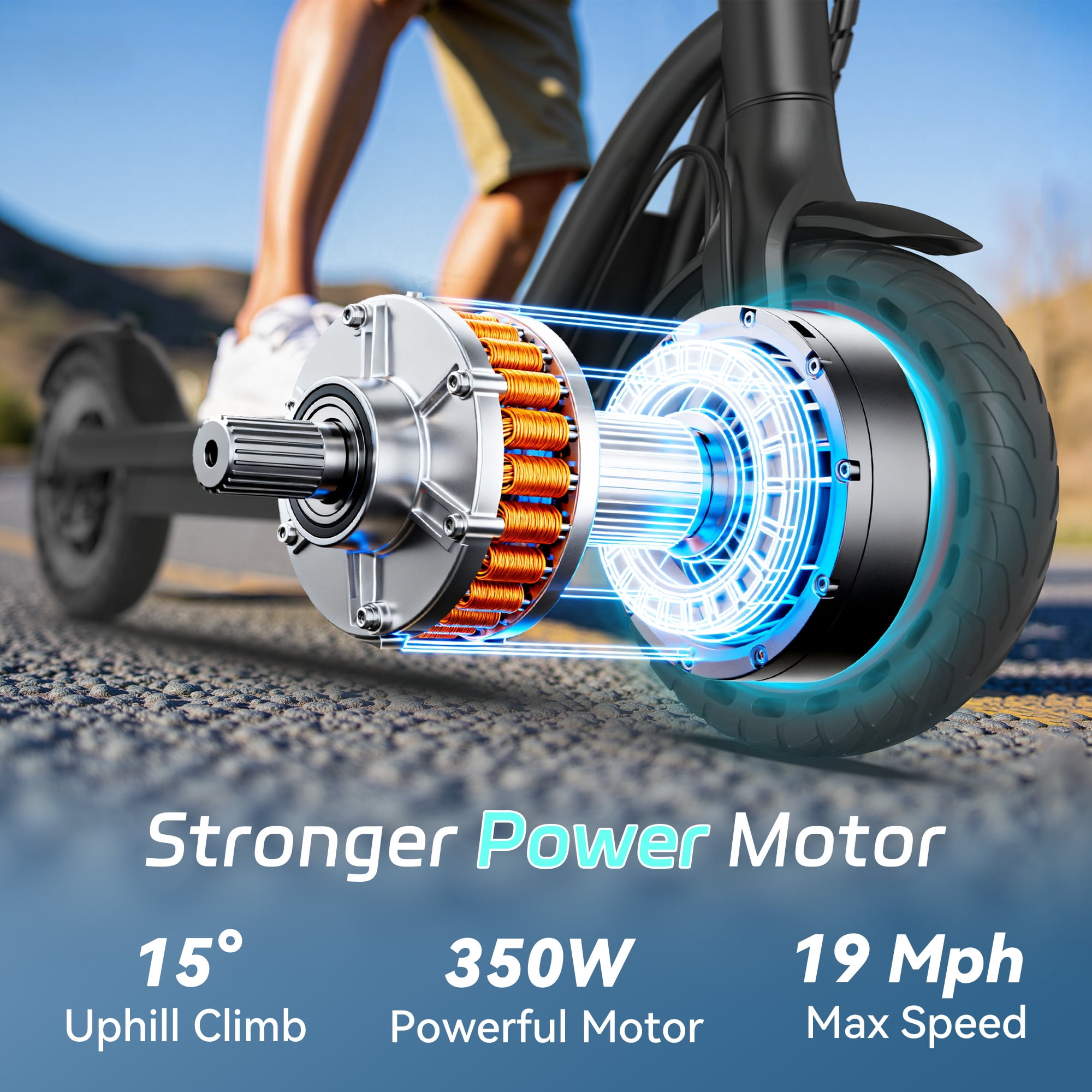 PRINTE N85 8.5 inch Electric Scooter with LCD Display Waterproof APP 19MPH for Adult and Teen UL2272