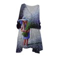 thumbnail image 1 of Leutsin Robe Vintage à Fleurs pour Femmes Grande Taille, Manches 3/4, Style des Fêtes, 1 of 5