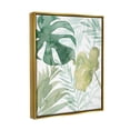 thumbnail image 3 of Layered Tropical Botanical Leaves Botanical & Floral Graphic Art Metallic Gold Framed Art Print Wall Art, 3 of 6