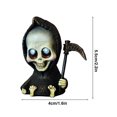 thumbnail image 4 of Worallymy Mini Estatua Sentado Escritorio Decoración de Halloween Revestimiento de Resina Adorno de Escultura Interior para el Hogar Oficina Coche, Pies Descalzos Worallymy JD735800588, 4 of 7