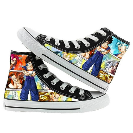 

Japanese Anime Dragon Ball Canvas Shoes Unisex Sneakers Classic Manga Super Saiyan Goku Patterns High Top Skate Shoes Fashion Casual Shoes Non-slip Sneakers Awesome Gift for Anime Fans