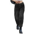 thumbnail image 4 of LANGWYQU High Waist Women Wide Leg Jeans Female Casual Denim Pants With Pocket, 4 of 5