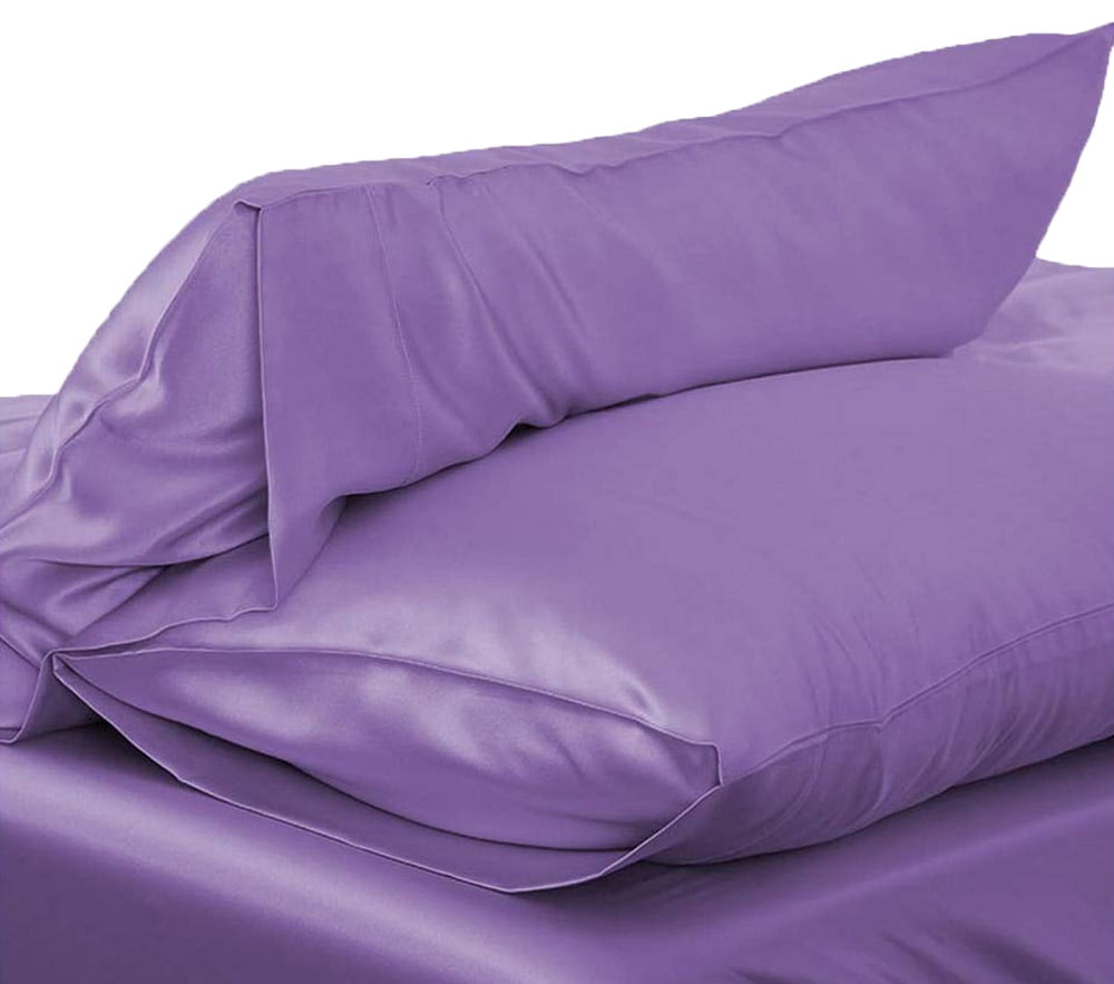 1pc Silk Like Plain Pillowcase Silky Satin Pillow Case Bedding Fitted Cushion Case Walmart Canada