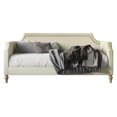 thumbnail image 3 of HMD Lit de Repos Double Rembourré Beige, 3 of 5
