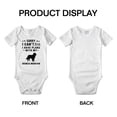 thumbnail image 3 of Sorry I Can't I Have Plans With My Bernese Mountain Love Pet Dog Funny Baby Romper (White, 12-18 Months), 3 of 5