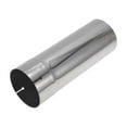 thumbnail image 1 of Tubo recto OD 4.25" T304 para silenciador de automóvil, tubería de 12" de longitud, expandido en un extremo cortado, pulido de superficie, tono plateado, 1 of 7