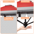 thumbnail image 6 of 13X13 PopUp Gazebo, with Mesh Cover Adjustable Height Awning, Double Vented Roof Sun Shelter, Instant Gazebo Tent, for Backyard, Garden, Lawn, 6 of 7