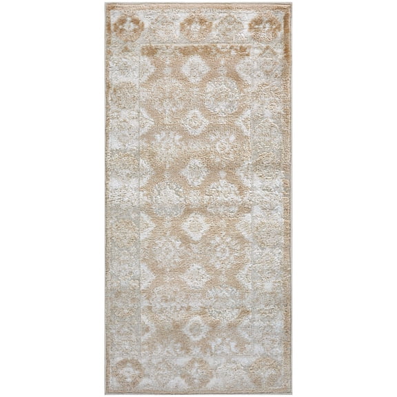 Nourison Dekor 2' x 4' Cream Beige Vintage Indoor Rug