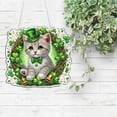 thumbnail image 6 of Xecvkr St Patrick’s Day Cats Hanging Diamond Art Set Home Decor Craft DIY Kit Unique Cat Design Festive Holiday Wall Decoration Gift for Cat Lovers Single Set 红, 6 of 7
