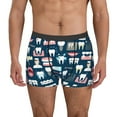 thumbnail image 4 of Wukai Dental Print Men’s Underwear Breathable Boxer Briefs,&nbsp;Moisture Wicking & Breathable-Small, 4 of 7