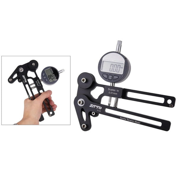 Digital Bicycle Spoke Tension Meter Measuring Tool Portable Aluminum