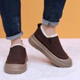 thumbnail image 4 of Brown Men Everyday Velvet Thick Bottom Outdoor Shoes For Fall And Winter Season With Anti-Slip Snow Boots And Cozy Design, 4 of 9