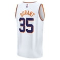thumbnail image 3 of Youth Fanatics Kevin Durant White Phoenix Suns Fast Break Replica Player Jersey - Association Edition, 3 of 3