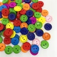 thumbnail image 2 of UPGRATOR 100 Pcs Boutons pour Vêtements en Bois Coloré et Rond, 2 of 8