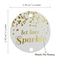 thumbnail image 6 of Inkdotpot Pack Of 50 Real Gold Foil Paper Tags Let Love Sparkle Wedding Favor Hang Tags, 6 of 7