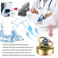 thumbnail image 4 of Ambientador Giratorio Solar de Aire para Coche Aromaterapia de Doble Anillo (Sol) Dorado, 4 of 4
