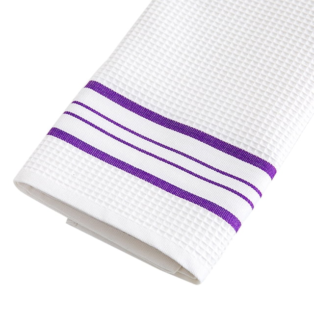 Juego de toallas de cocina para servilletas, decoración de cocina, algodón absorbente, rayas de 50x50cm, 2 uds.