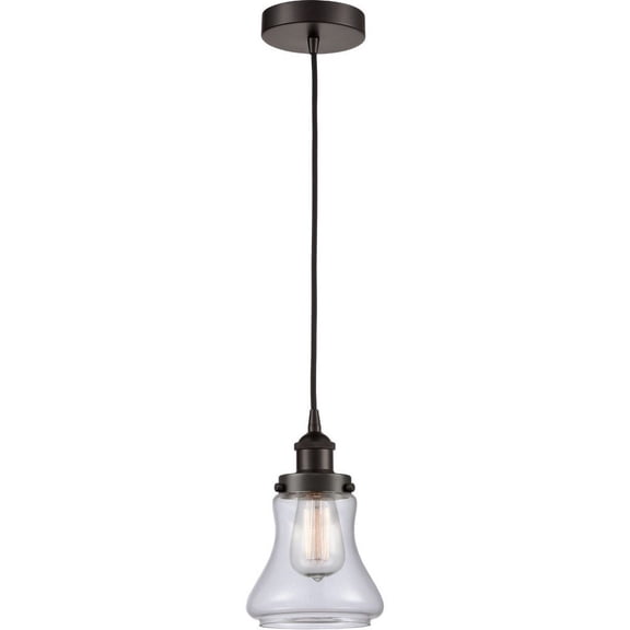 616-1PH-OB-G192 Innovations Lighting Bellmont - 1 Light Mini Pendant In Industrial Style-10 Inches Tall and 6.25 Inches Wide-Oil Rubbed Bronze