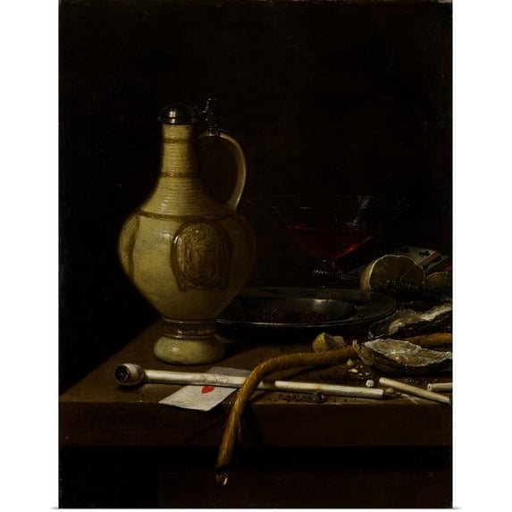 Great BIG Canvas | Rolled Jan Jansz van de Velde Poster Print entitled Still Life, 1658