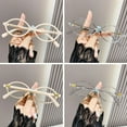 thumbnail image 6 of Men Women Office Eye Protection Y2K Optical Spectacle Eyeglass PC Round Eyeglasses Frame Eyewear Computer Goggles Anti-Blue Light Glasses LEOPARD PRINT, 6 of 8