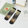 thumbnail image 7 of Pofeuu Jungle Dinosaur Print 30cm Socks, Adult Running Hiking Socks for Youth and Adult, 7 of 7