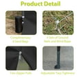 thumbnail image 4 of 10'x20' Ez Pop Up Canopy, Tent Commercial Instant Portable Folding Market Shelter with 6 Removable Sidewalls, Carry Bag, 6pcs Weight Bag, UV-protective Canopies for Outdoor Gazebo, Black, 4 of 9