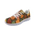 thumbnail image 4 of HELLHERO Autumn Leaf Print Breathable Mesh Running Shoes, Low Top Athletic Trainers for Men and Women, Jogging and Tennis Sports Sneakers, 4 of 11