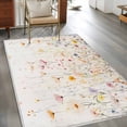 thumbnail image 3 of 3'x5' Area Rugs, Spring Flowers Indoor Outdoor Area Rug for Living Room Bedroom, Watercolor Wildflowers Farmhouse Floral Washable Bathroom Rugs Kitchen Floor Carpet Mats Home Decor Aesthetic, 3 of 8