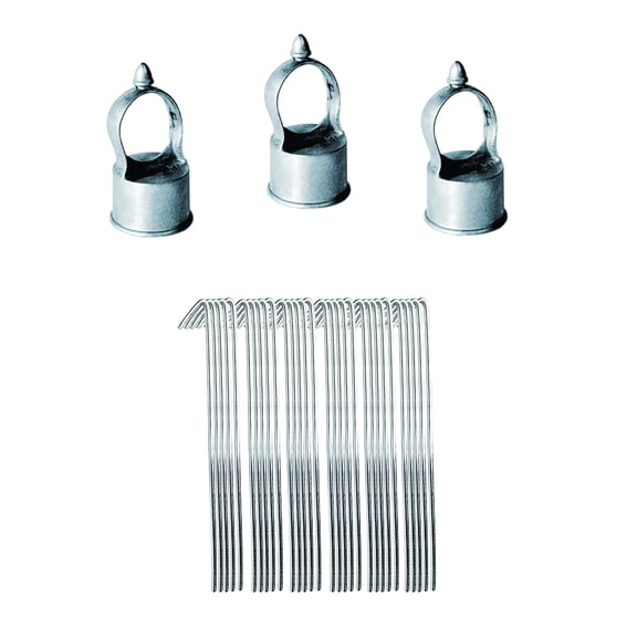 allFENZ 1-5/8 in. Aluminum Material with Galvanized Finish Line Post Fittings Kit