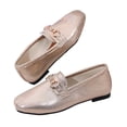 thumbnail image 5 of Satin Bow Pumps,Champagne Dress Heels,Pointed Toe Block Heels,Women Satin Bow Pointed Toe Block Heel Pumps Champagne Slip On Dress Heels for Wedding Party,Champagne 5.5, 5 of 8