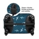 thumbnail image 2 of Fotbe Cute Shark Funda Protectora para Equipaje, Antirrayones y Resistente a la Suciedad, Compatible con Maletas de 18 a 32 Pulgadas-Medium, 2 of 7