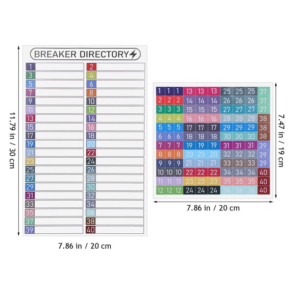 OFFIGAM Self-Adhesive Breaker Box Labels for Quick and Easy Electrical Panel Identification and Maintenance