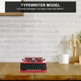 thumbnail image 4 of Toyvian 1Pc Vintage Red Iron Art Typewriter Model Retro Manual Printer Home Decor, 4 of 8