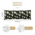 thumbnail image 2 of Disketp Daisy Print Body Pillow Cover - Super Soft 20x54 Body Pillow Case,Long Side Hidden Zipper (without pillow core), 2 of 6