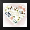 thumbnail image 2 of Popp, Grace 15x15 Black Modern Framed Museum Art Print Titled - Love in Flowers I, 2 of 5