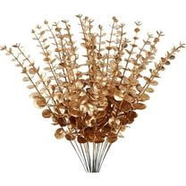 LQQBOX 12 Pcs Eucalyptus Stems Artificial Eucalyptus Leaves Fake Greenery Branches Fake Flowers for Wedding Centerpiece Spring Easter Farmhouse Home Decoration