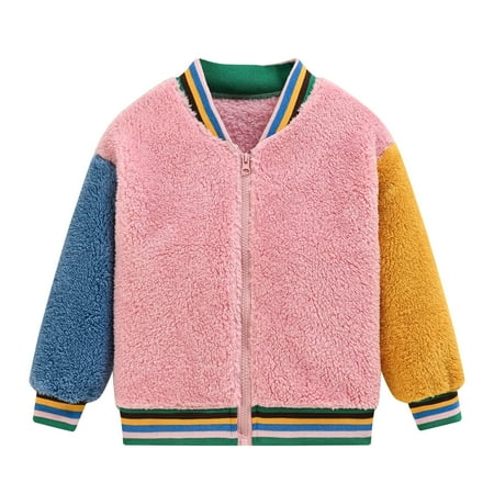 

GEZHEN Winter and Fall Toddler Kids Baby Gril Boy Cute Ear Zipper Solid Thick Hooded Coat Warm Outwear Girls Basic Jacket Casual Style Rain Jacket Fashion