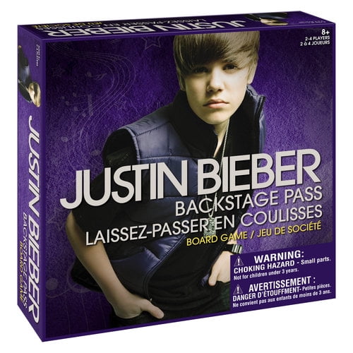 Justin Bieber Backstage Pass Board Game 