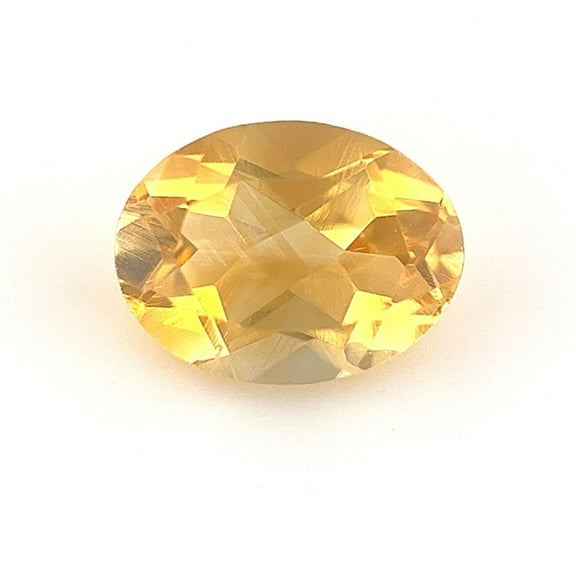 Certified Natural 1 Carat Yellow Citrine Oval Shape Brilliant Cut 8x6 mm Loose Gemstone November Birthstone