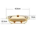 thumbnail image 2 of Chafers and Buffet Warmer Set Glass Food Pan Water Pan Fuel Holders for Buffet Wedding Parties Banquet Catering Events, 2 of 8