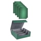 thumbnail image 2 of Caja para baraja de cartas coleccionables, almacenamiento de cartas de juego, exhibición resistente, coleccionable fuerte con 4 Gris verdoso, 2 of 9