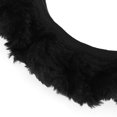 thumbnail image 3 of Unique Bargains Protector Black Plush Adjustable Elastic Car Steering Wheel Cover, 3 of 4